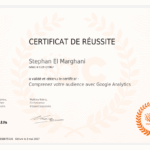 certificat stephan el marghani comprenez votre audience avec google analytics