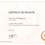 certificat stephan el marghani creez des pages web interactives avec javascript
