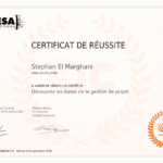 certificat stephan el marghani decouvrez les bases de la gestion de projet