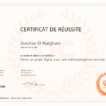 certificat stephan el marghani gerez un projet digital avec une methodologie en cascade