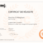 certificat stephan el marghani realisez le cahier des charges dun projet digital