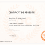 certificat stephan el marghani reussir sa campagne de mailing avec mailchimp